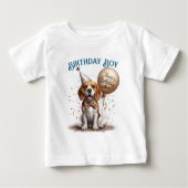 T-shirt Pour Bébé Ballon Chien Beagle Personnalisé Célébration Anniv (Devant)