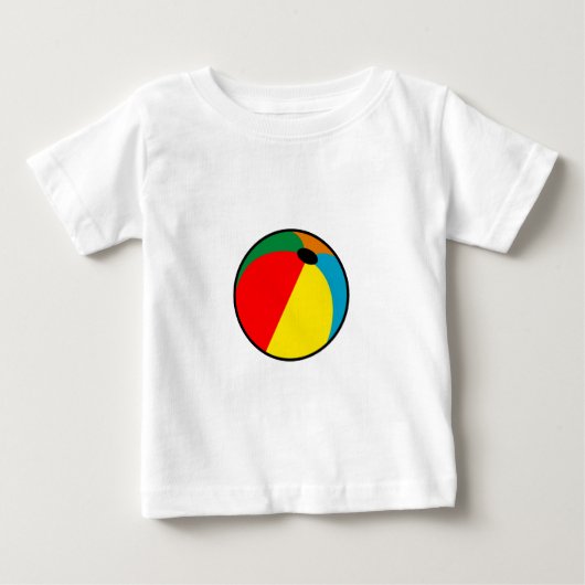 T-shirt Pour Bébé Ballon de plage (Devant)