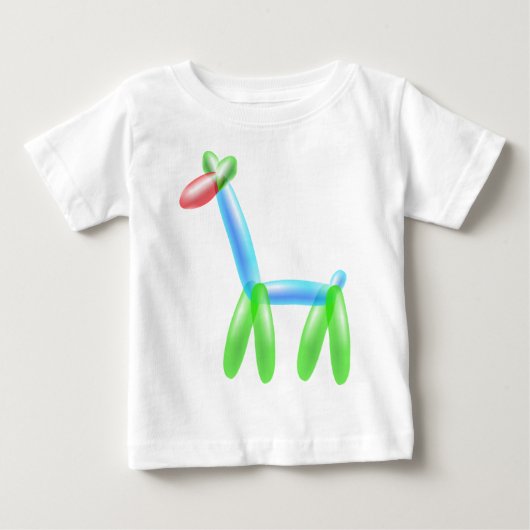 T-shirt Pour Bébé Balloon Giraffe (Devant)