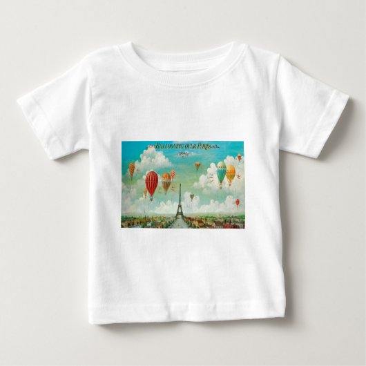 T-shirt Pour Bébé Balloquer Paris (Devant)