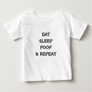 T-Shirt pour bébé, bambin - Mange SOMMEIL POOP & R