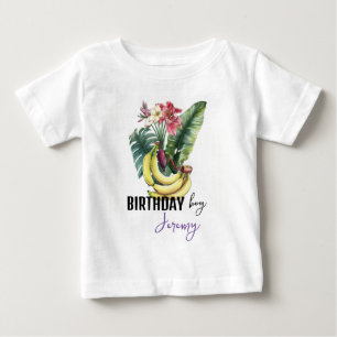 T-shirt Pour Bébé banane anniversaire EDITABLE bananes mûres