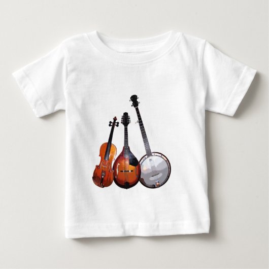 T-shirt Pour Bébé Bande de Bluegrass filtrée (Devant)