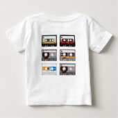 T-shirt Pour Bébé Bande de cassette supérieure (Dos)