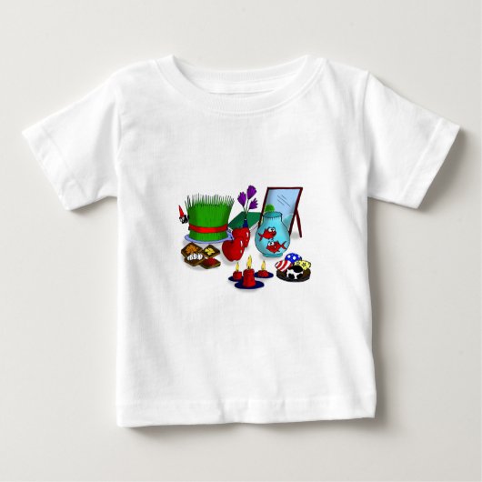 T-shirt Pour Bébé Bande dessinée de Norooz (Devant)