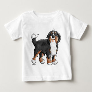 T-shirt Pour Bébé Bande dessinée drôle de chien de montagne de