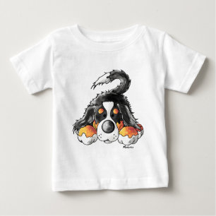 T-shirt Pour Bébé Bande dessinée drôle de chien de montagne de