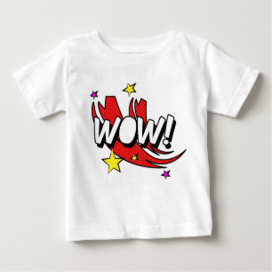 T-shirt Pour Bébé Bande dessinée Wow Sticker