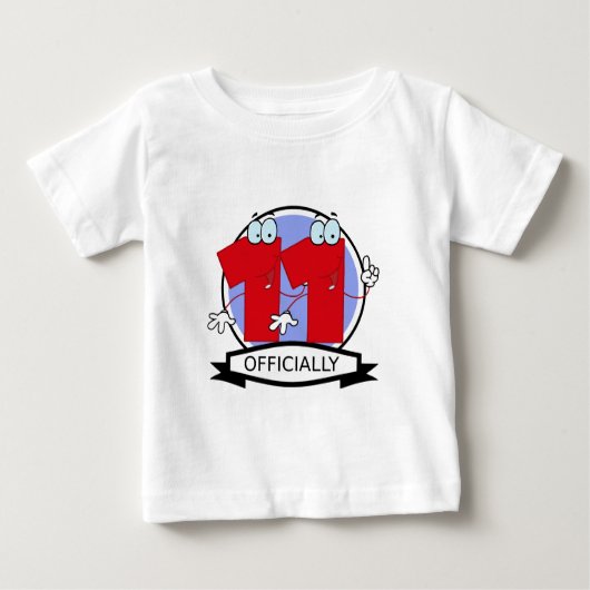 T-shirt Pour Bébé Bannière officielle 11 Anniversaire (Devant)