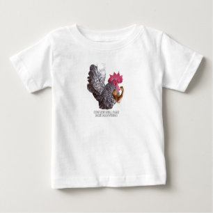 T-shirt Pour Bébé Bantam Power ! Chabo Rooster  Bantam Chicken Power