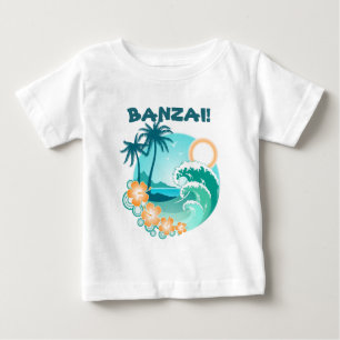T-shirt Pour Bébé Banzai Surf