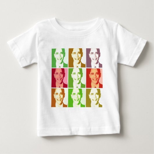 T-shirt Pour Bébé Barack Obama  (Devant)