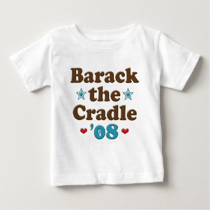 T-shirt Pour Bébé Barack the Cradle 08 Obama Baby Long Sleeve Tee