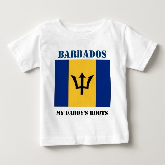T-shirt Pour Bébé Barbade (Devant)