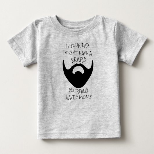 T-SHIRT POUR BÉBÉ BARBE DE PAPA (Devant)