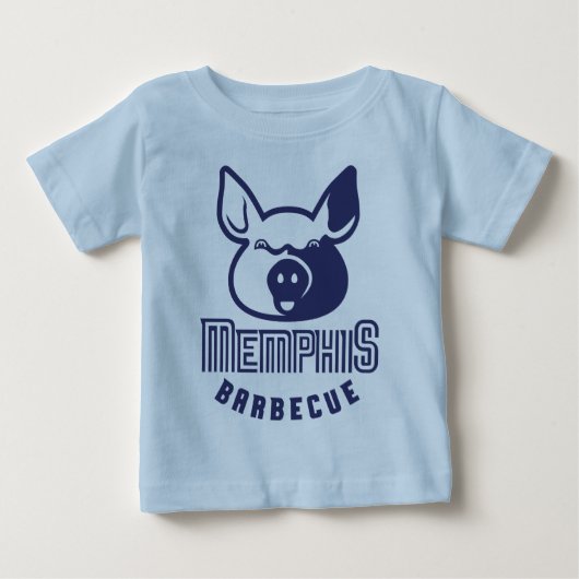 T-shirt Pour Bébé Barbecue de Memphis (Devant)