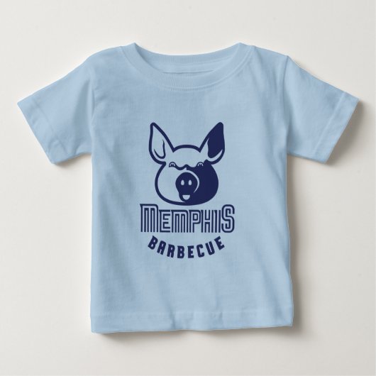 T-shirt Pour Bébé Barbecue de Memphis (Devant)