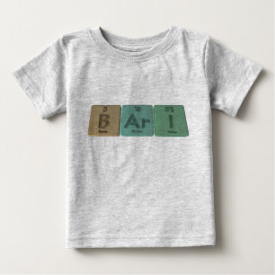 T-shirt Pour Bébé Bari en tant qu'iode d'argon de bore