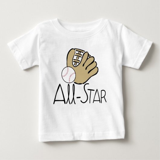 T-shirt Pour Bébé Base-ball d'All Star (Devant)