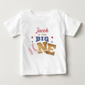 T-shirt Pour Bébé Baseball 1er anniversaire (Devant)