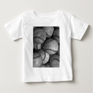T-shirt Pour Bébé Baseball noir et blanc