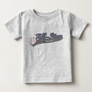 T-shirt Pour Bébé Baseball TOUT-ÉTOILES Sports Personnalisé sur mesu