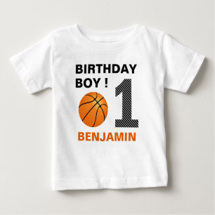 T-shirt Pour Bébé Basket-ball 1er anniversaire fête