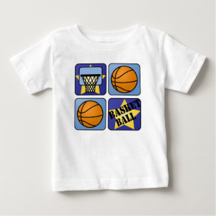 T-shirt Pour Bébé Basket-ball bleu