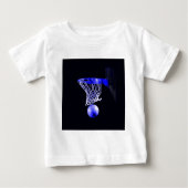 T-shirt Pour Bébé Basket bleu (Devant)