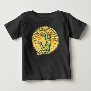 T-shirt Pour Bébé Basketball Slam Dunk Design Vintage