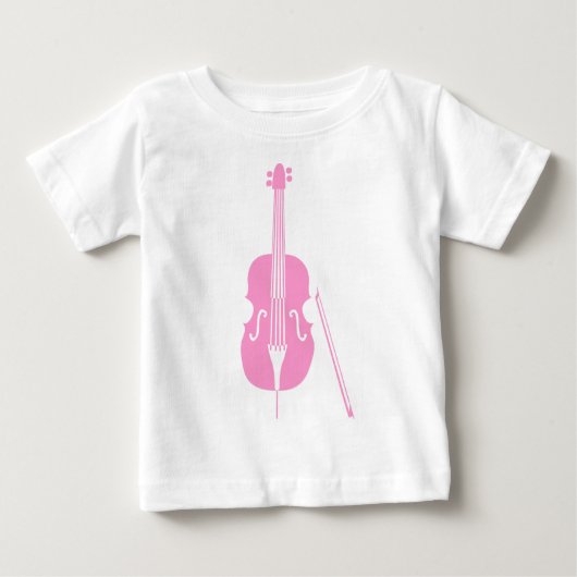 T-shirt Pour Bébé Basse double - Rose (Devant)