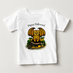 T-shirt Pour Bébé Bat d'Halloween mignonne