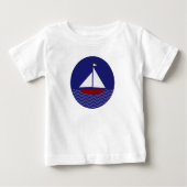 T-shirt Pour Bébé Bateau (Devant)