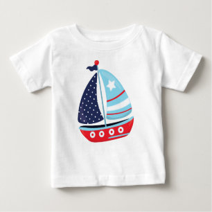 T-shirt Pour Bébé Bateau, Voile, Voile, Bateau, Bateau, Bateau, Voil