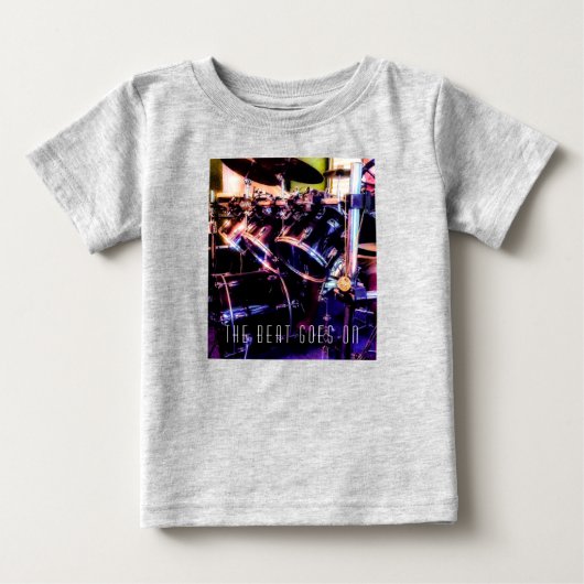 T-shirt Pour Bébé Batterie (Devant)