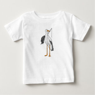 T-shirt Pour Bébé Batterie de pêche à la cigogne