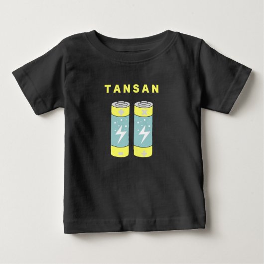 T-shirt Pour Bébé Batteries TANSAN (Devant)
