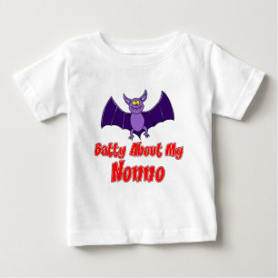 T-shirt Pour Bébé Batty À propos de mon Nonno