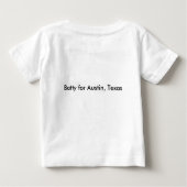 T-shirt Pour Bébé Batty pour Austin, le Texas (Dos)