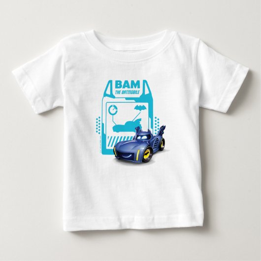 T-shirt Pour Bébé Batwheel™ Bam - Batmobile (Devant)