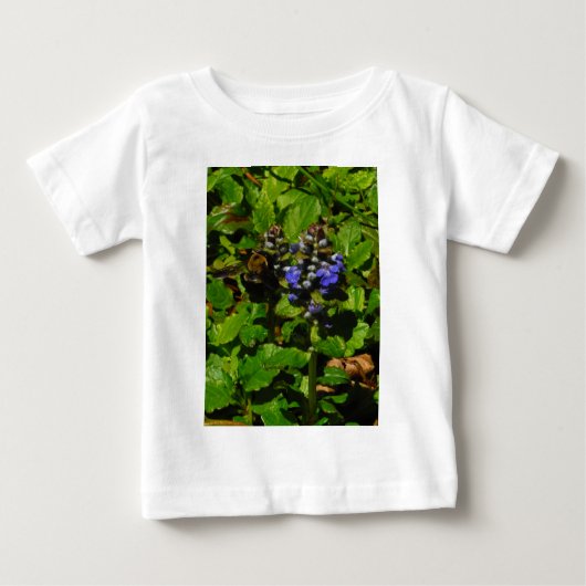 T-shirt Pour Bébé Baume d'abeille pourpre et bourdon (Devant)
