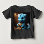 T-shirt Pour Bébé Bay Dragon avec Teddy Tee (Devant)