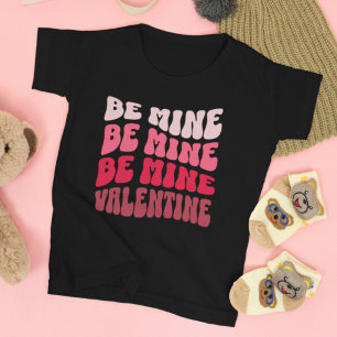 T-shirt Pour Bébé Be Mine Valentine Retro Wave