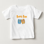 T-shirt Pour Bébé Beach Bum (Devant)