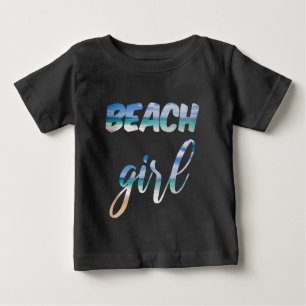 T-shirt Pour Bébé Beach Girl