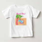 T-shirt Pour Bébé BEACH TIME ! par Boynton (Devant)