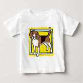 T-SHIRT POUR BÉBÉ BEAGLE (Devant)