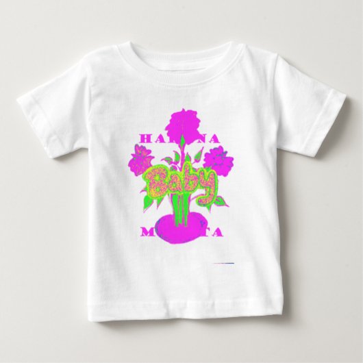 T-shirt Pour Bébé Beau bébé Extraordinaire rose Inspirationnel Flora (Devant)