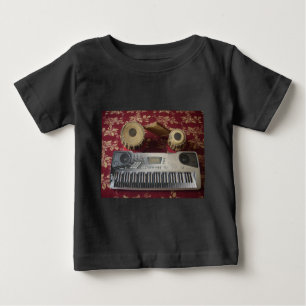 T-shirt Pour Bébé Beau Coin Créatif : Tapisserie musicale