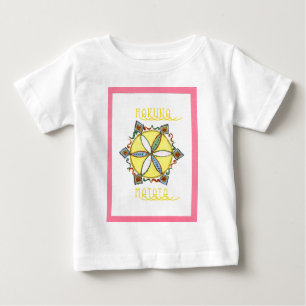 T-shirt Pour Bébé Beau Inspirationnel Star Floral Vector Motif